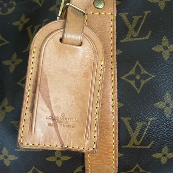 Authentic Louis Vuitton monogram Keepall 50 Boston Bag Luggage Tag Poignet Lock - Picture 6 of 14